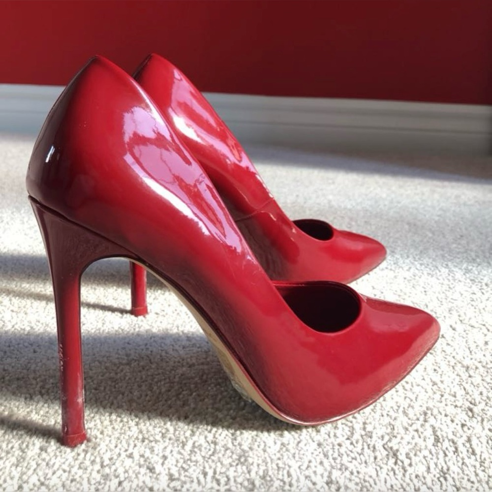Red pencil heels